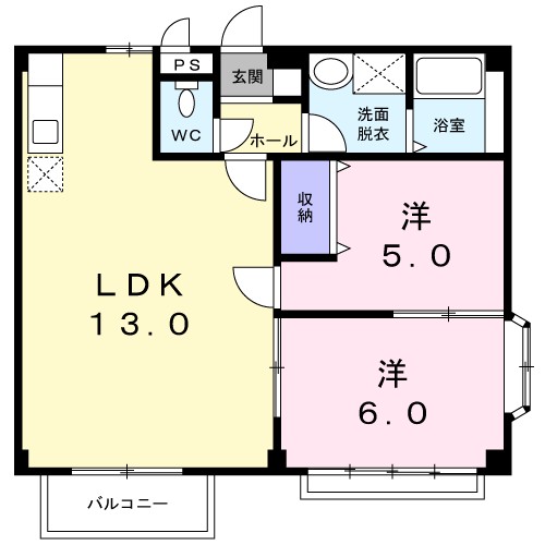 エリール若月 間取り図