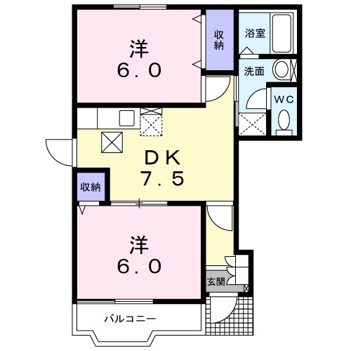 サンライトハウスＢ 間取り図