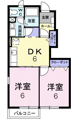 プロスペラーレ・ローザ 間取り図