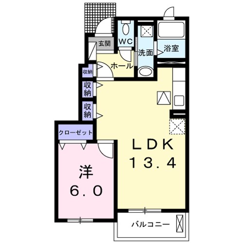 シエルⅠ 間取り図