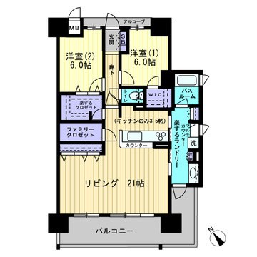 アルファステイツ東宿郷 1306号室 間取り