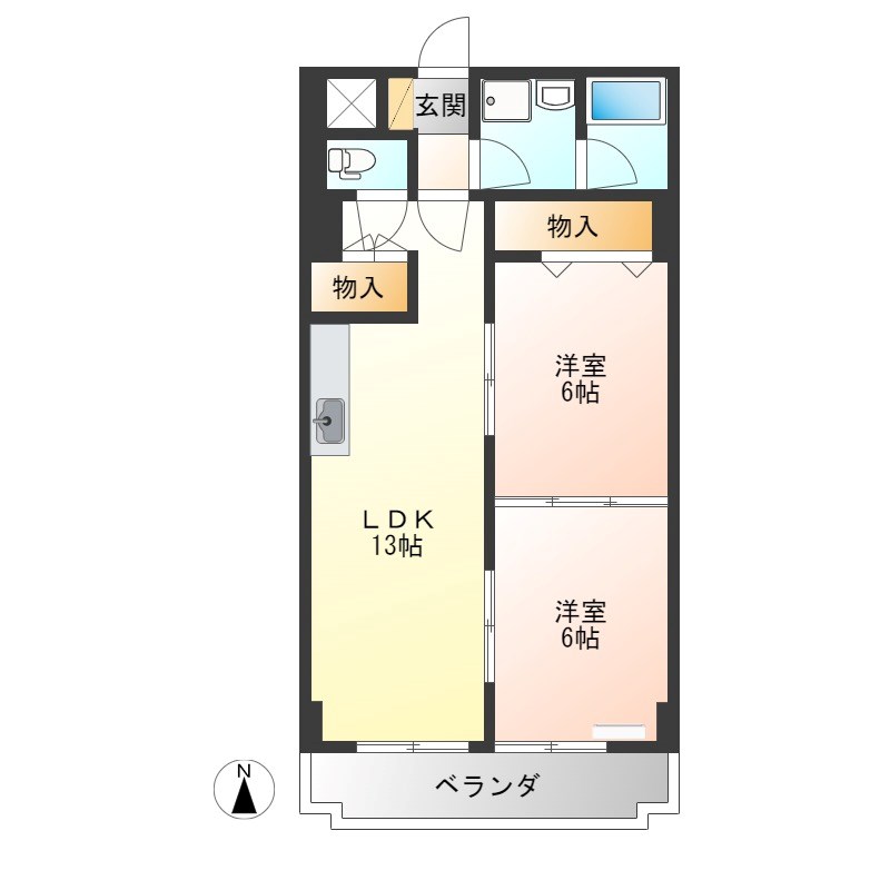 ヴァンデュール上大曽 間取り図