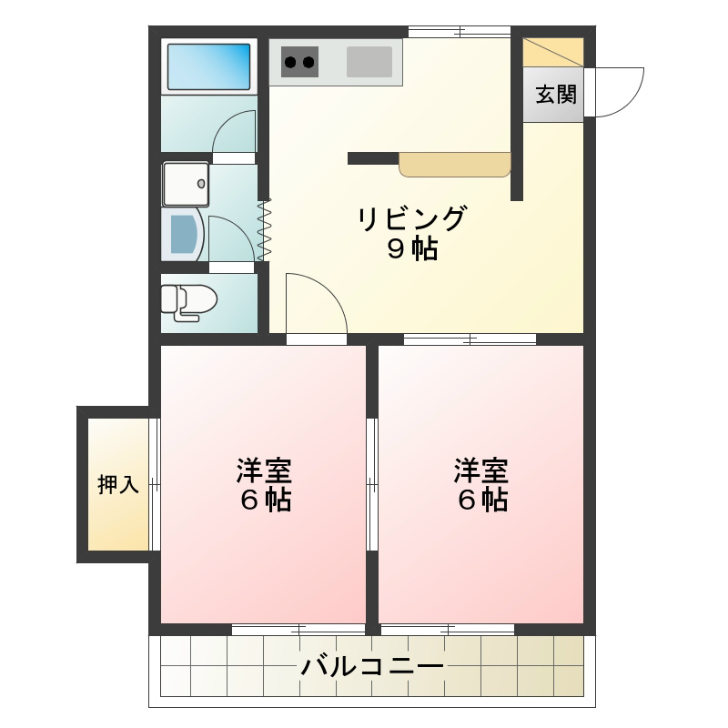 セントラルパーク 103号室 間取り