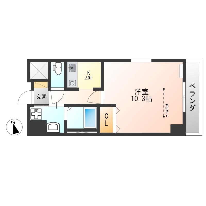 マンション宿郷Ⅱ 間取り図