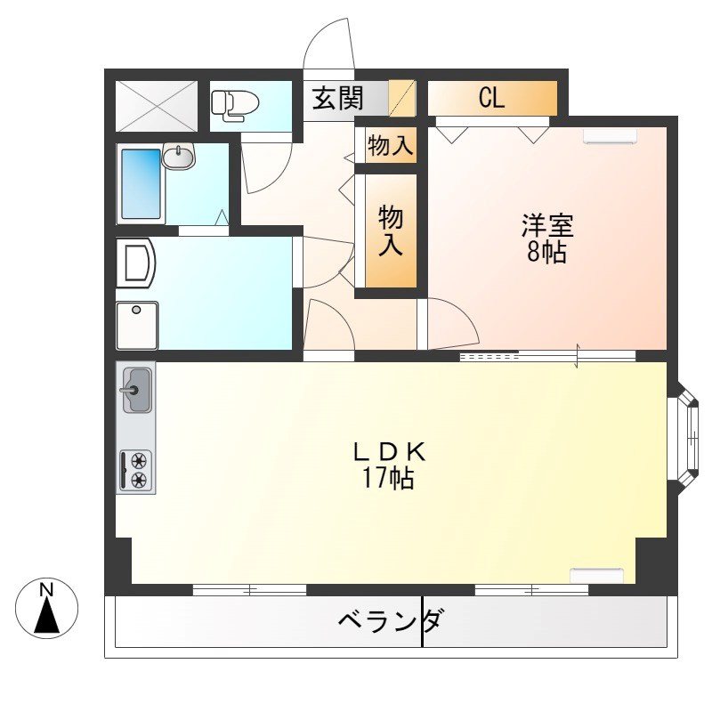 エストシエル 305号室 間取り