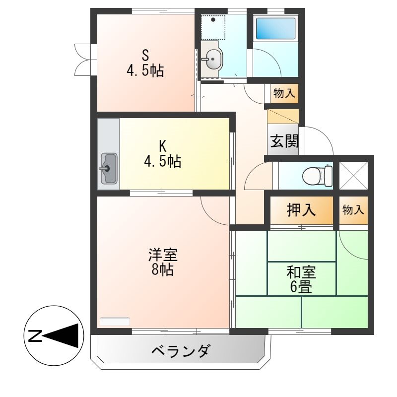 清住ハイツ 307号室 間取り