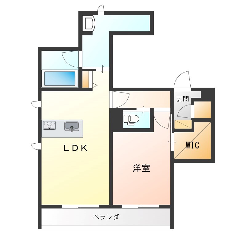 アレンヌ  302号室 間取り