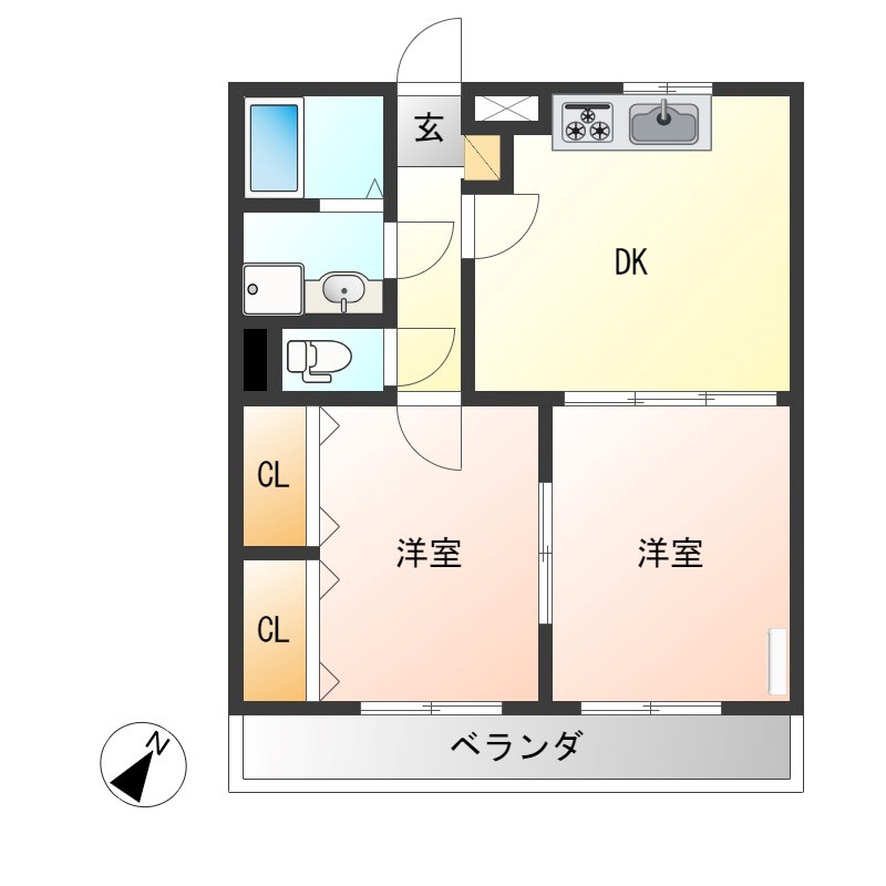 ブレインマンション戸祭 間取り図