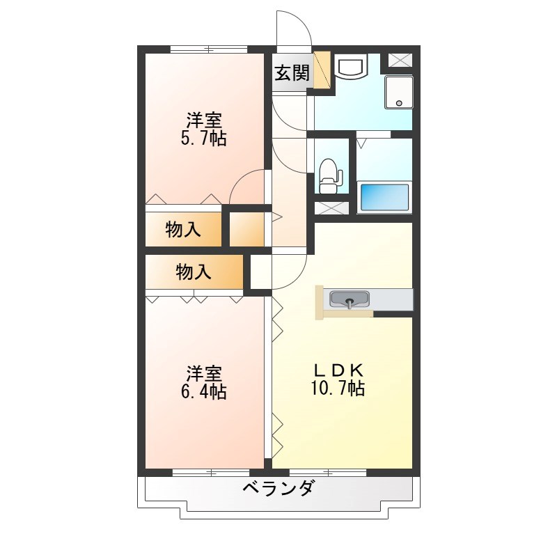 ユーミーやなせ 間取り図