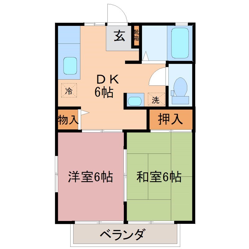 フォンテーヌT&amp;amp;H　A 間取り図