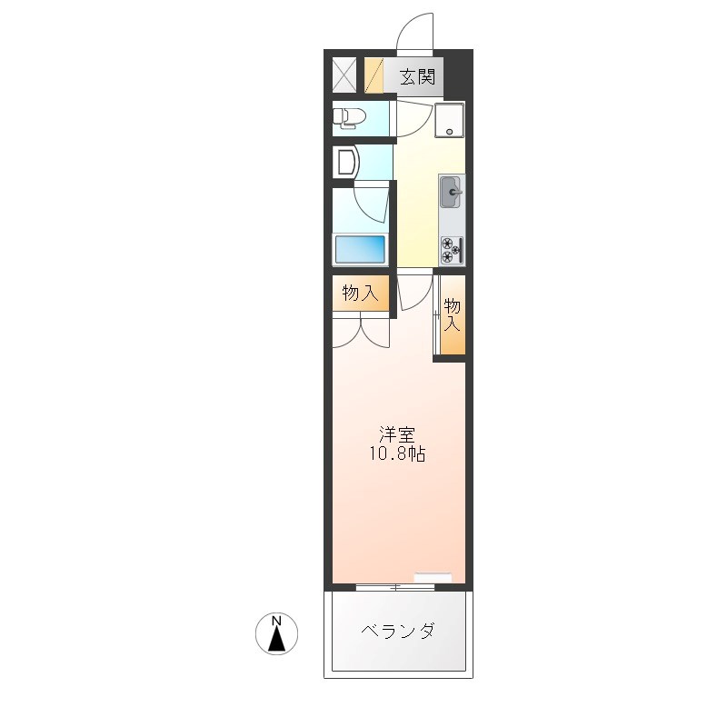 クロワサンス 間取り図