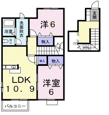 スウィート　リークＢ 202号室 間取り