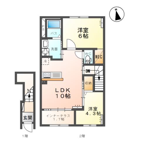 パルティール 間取り図