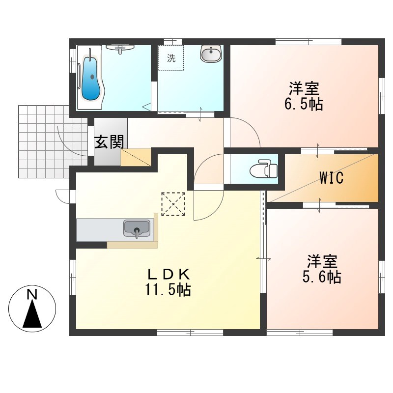 エル・プルニエ　D 間取り