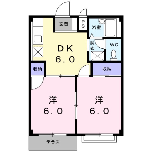 エルディム・サブリナ 間取り図