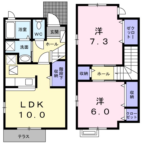 ｔｉａｒａ 103号室 間取り