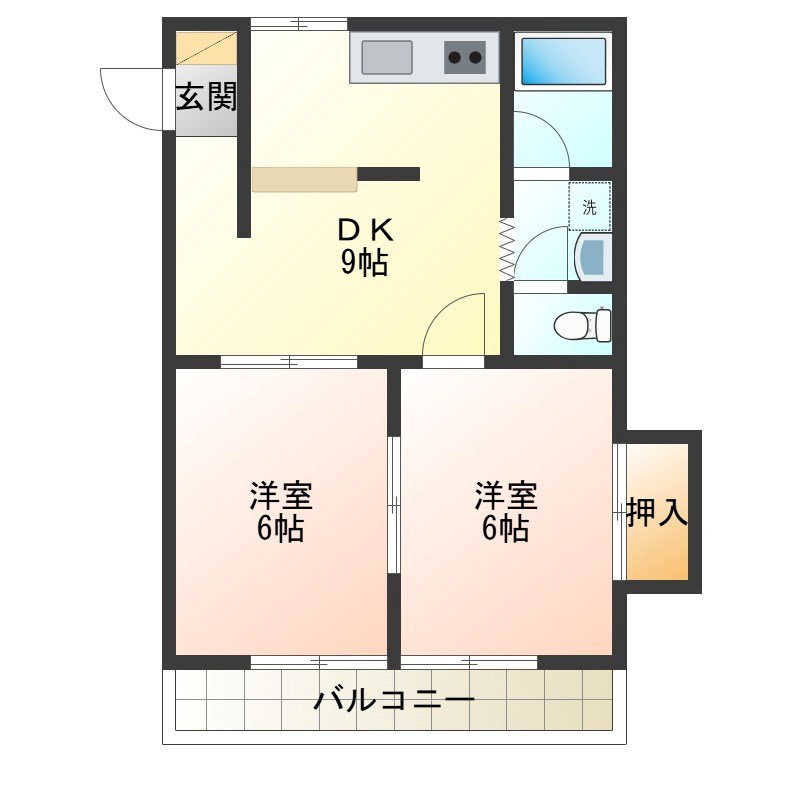 セントラルパーク 105号室 間取り