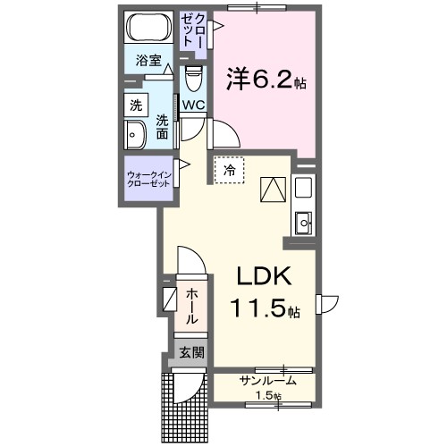 カーサエテルノＣ 間取り図