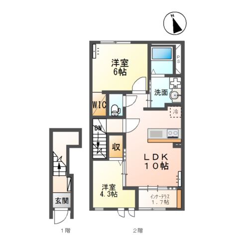 （仮）立木新築アパート 間取り