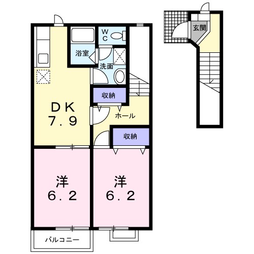 カーサエテルノＢ 間取り図