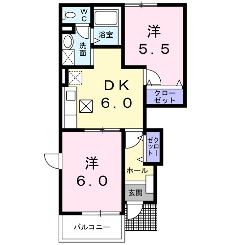 ヴィラ星の宮 間取り図