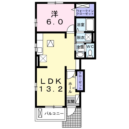 シャン・ストリームＡ 間取り図