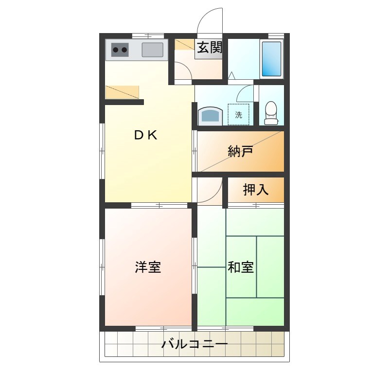 ハイツベルエア 間取り図