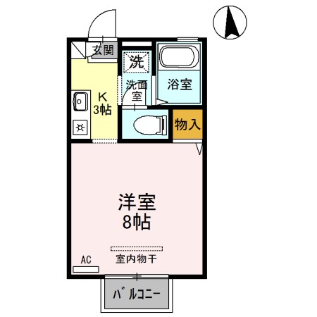 ロイヤルカームコート　B 間取り図