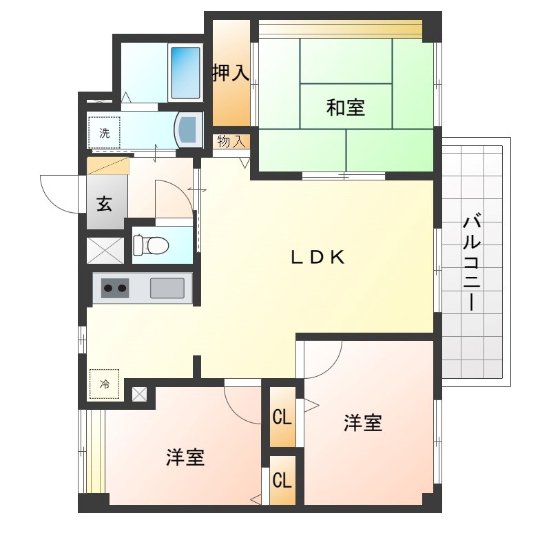 ルネッサンス犬塚 間取り図