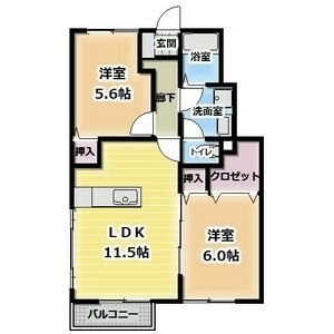 フィオーレ彩A棟 間取り図