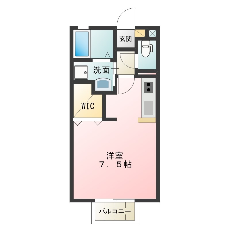 フラッツア小山 間取り図