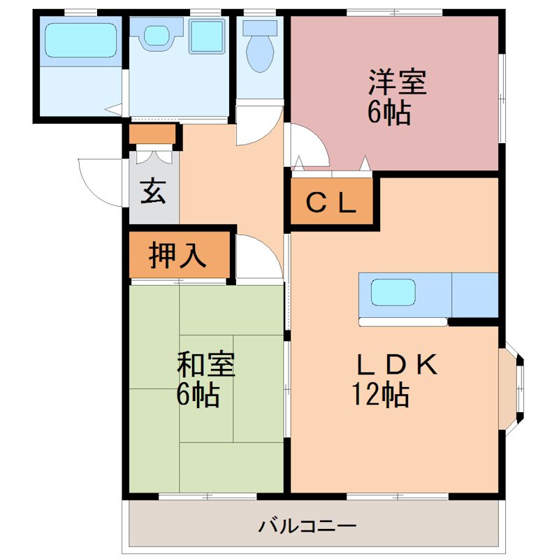 リーベカマイⅡ 間取り図