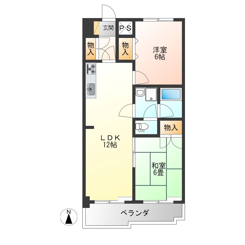 ブランルージュ元今泉 間取り図