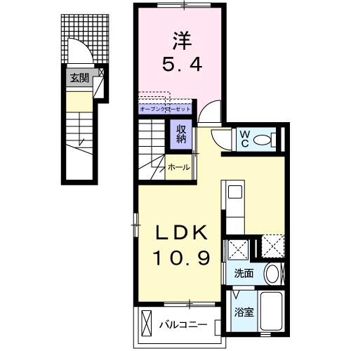 フレスカＡ 間取り図