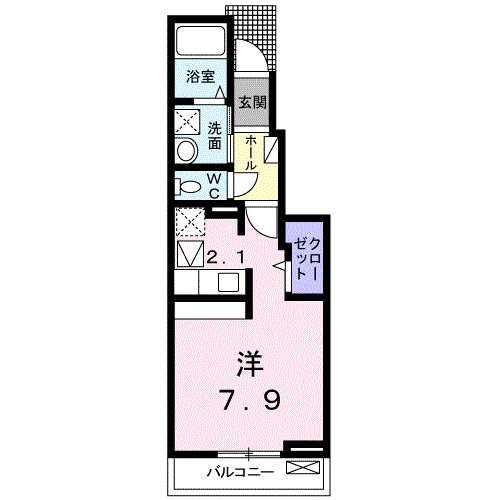 アバンツァート 102号室 間取り