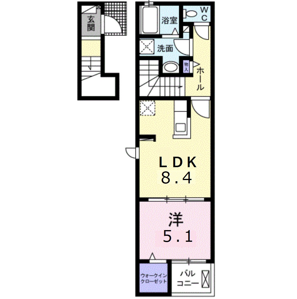 東宝木町アパート 間取り図