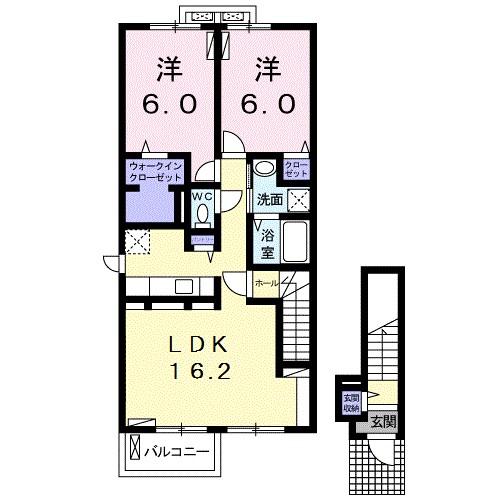 ソレイユ　Ⅱ 間取り図