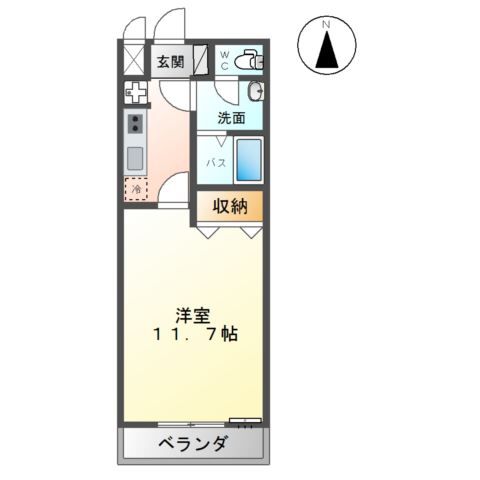 レインボーハイツ 間取り図