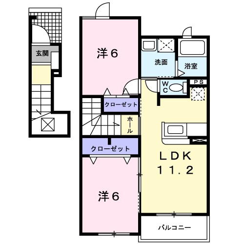 サンライフ 202号室 間取り