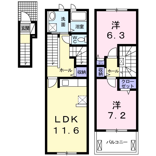 アン　ソレイエＡ 間取り図