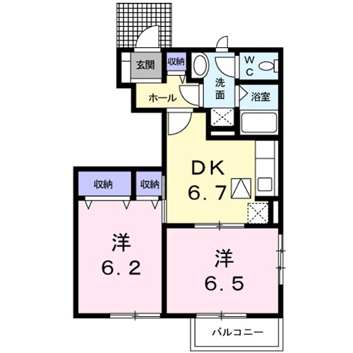 アルカンシェル 間取り図