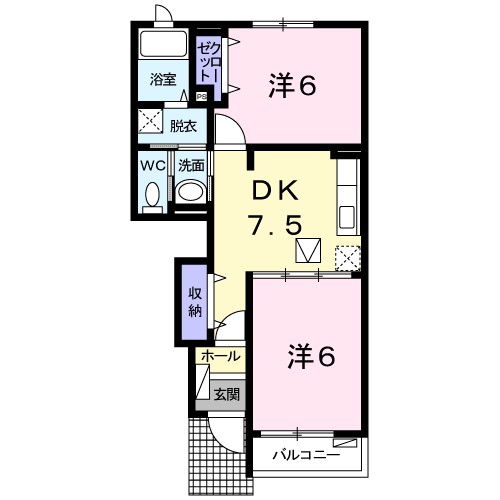 ベルドミールⅤ 間取り図