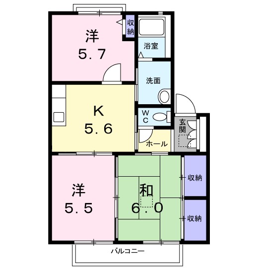 Ｋパレス 202号室 間取り