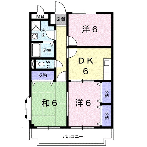 サニーヒル上土戸 間取り図