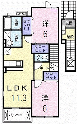 プリムローズ　Ａ 間取り図