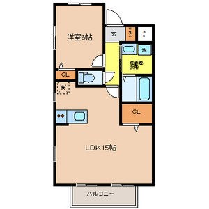 サティスコート 305号室 間取り