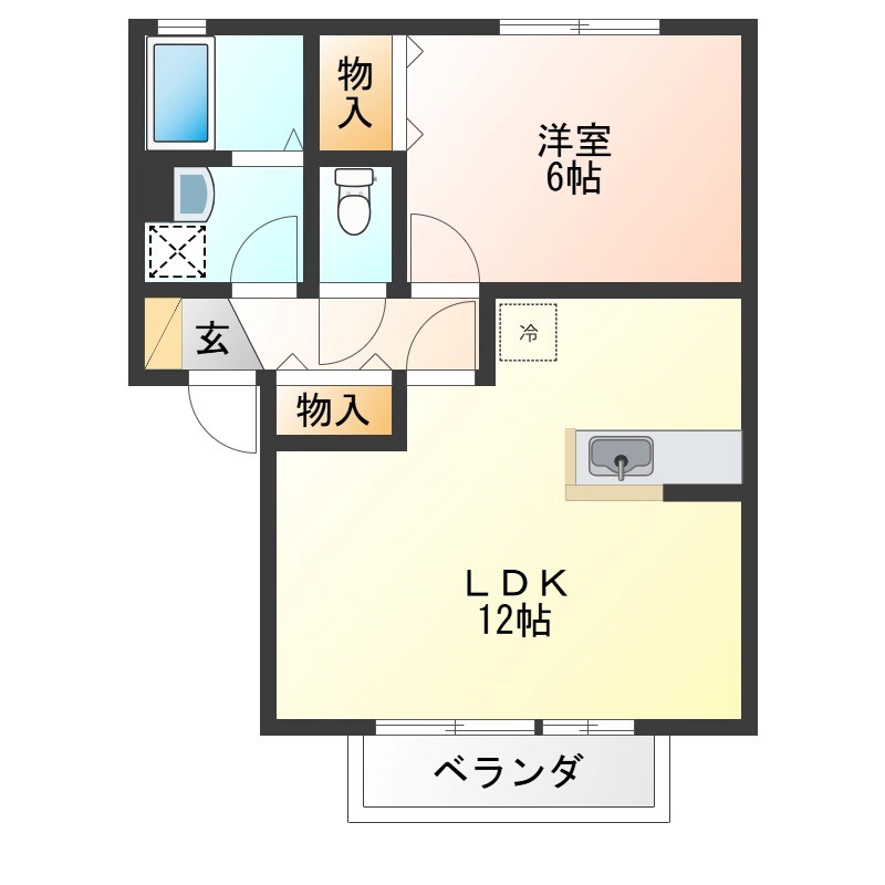 ウィルモアガーデン A 間取り図