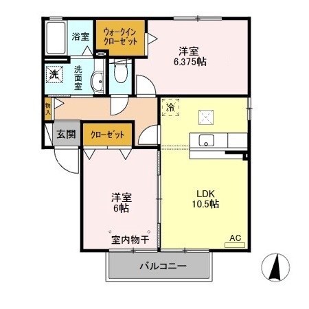 サンボナールA 間取り図