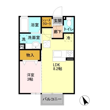 エンベリーザ　B 間取り図