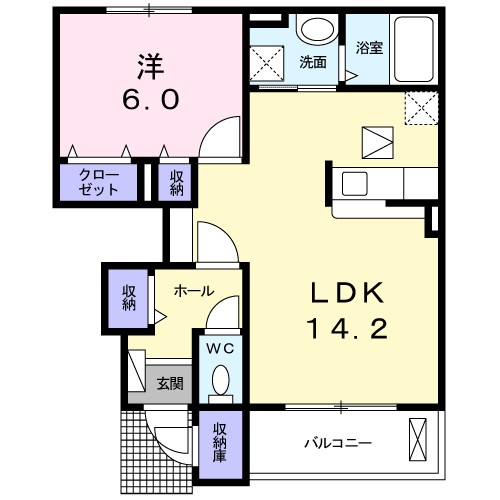 エクセレント・ヴィラＢ 間取り図